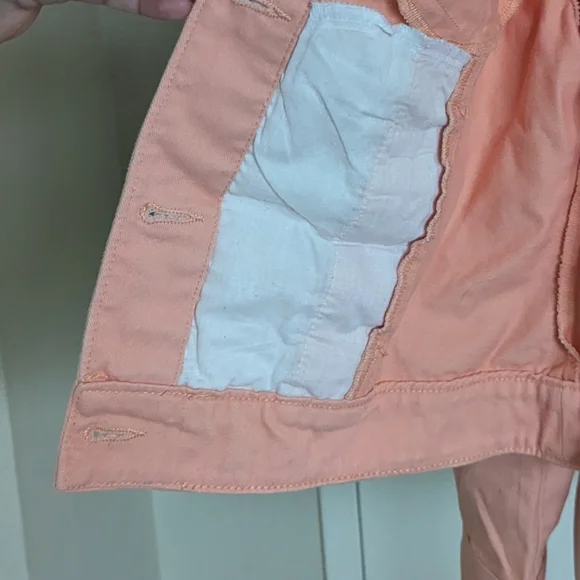 🛑NOT AVAILABLE🛑 Faded Glory peach women's denim jacket, size small (4-6) - Picture 13 of 15